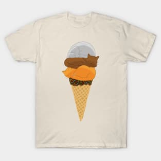 Cat Cream Cone T-Shirt